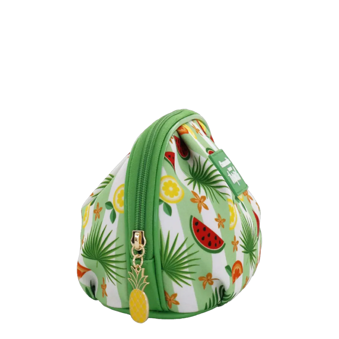 Necessaire da viaggio verde con stampa tropicale Camomilla Milano
