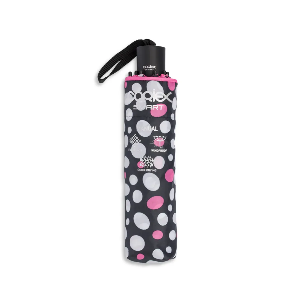 Ombrello antivento con puntini bicolore Unisex Coriex Smart
