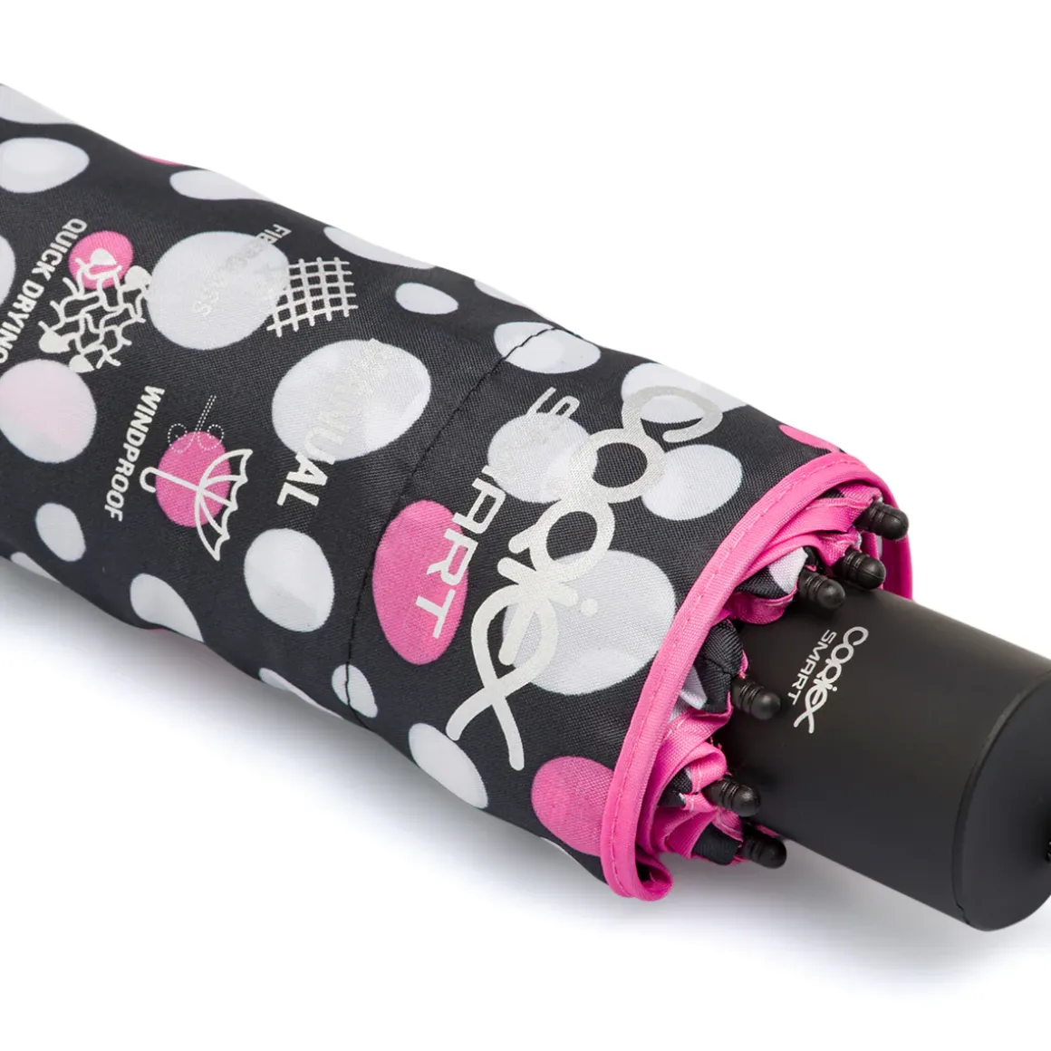 Ombrello antivento con puntini bicolore Unisex Coriex Smart