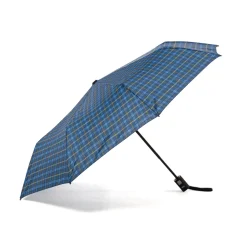 Ombrello automatico blu a quadri Unisex Coriex Smart