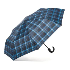 Ombrello automatico blu a quadri Unisex Coriex Active