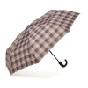 Ombrello automatico grigio a quadri Unisex Coriex Active