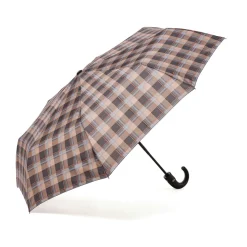 Ombrello automatico grigio a quadri Unisex Coriex Active