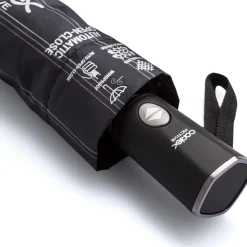 Ombrello automatico nero a righe Unisex Coriex Active