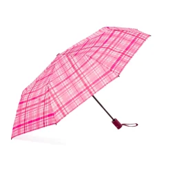 Ombrello automatico Unisex rosa a quadri Coriex Smart