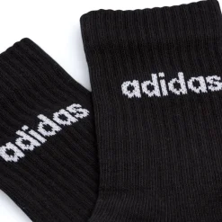 Pacco da 3 calzini neri adidas Thin Linear-Cut
