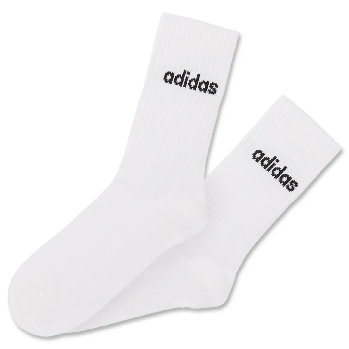 Pacco da 3 calzini neri, bianchi e grigi adidas Thin Linear-Cut