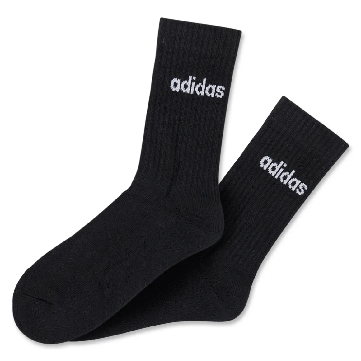 Pacco da 3 calzini neri, bianchi e grigi adidas Thin Linear-Cut
