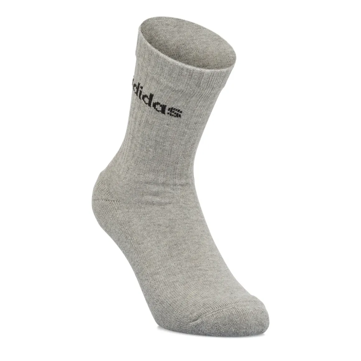 Pacco da 3 calzini neri, bianchi e grigi adidas Thin Linear-Cut