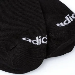Pacco da 3 calzini neri da uomo adidas Thin Linear-Cut