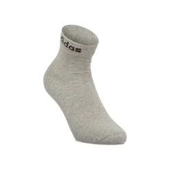 Pacco da 3 calzini neri, grigi e bianchi adidas Thin Linear-Cut