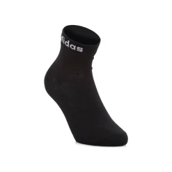 Pacco da 3 calzini neri, grigi e bianchi adidas Thin Linear-Cut