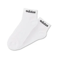 Pacco da 3 calzini neri, grigi e bianchi adidas Thin Linear-Cut