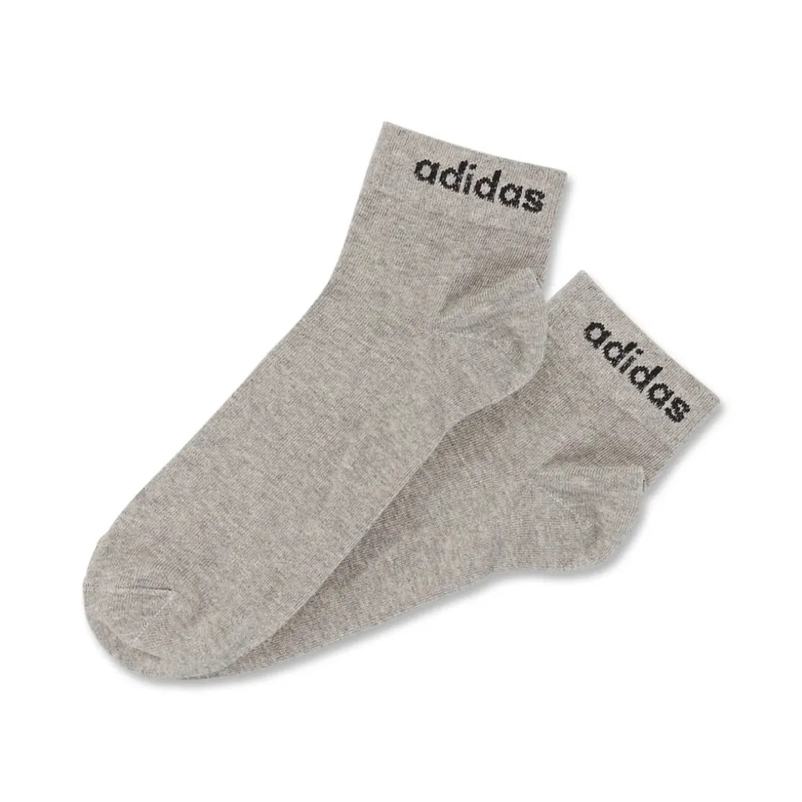 Pacco da 3 calzini neri, grigi e bianchi adidas Thin Linear-Cut