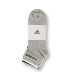 Pacco da 3 calzini neri, grigi e bianchi adidas Thin Linear-Cut