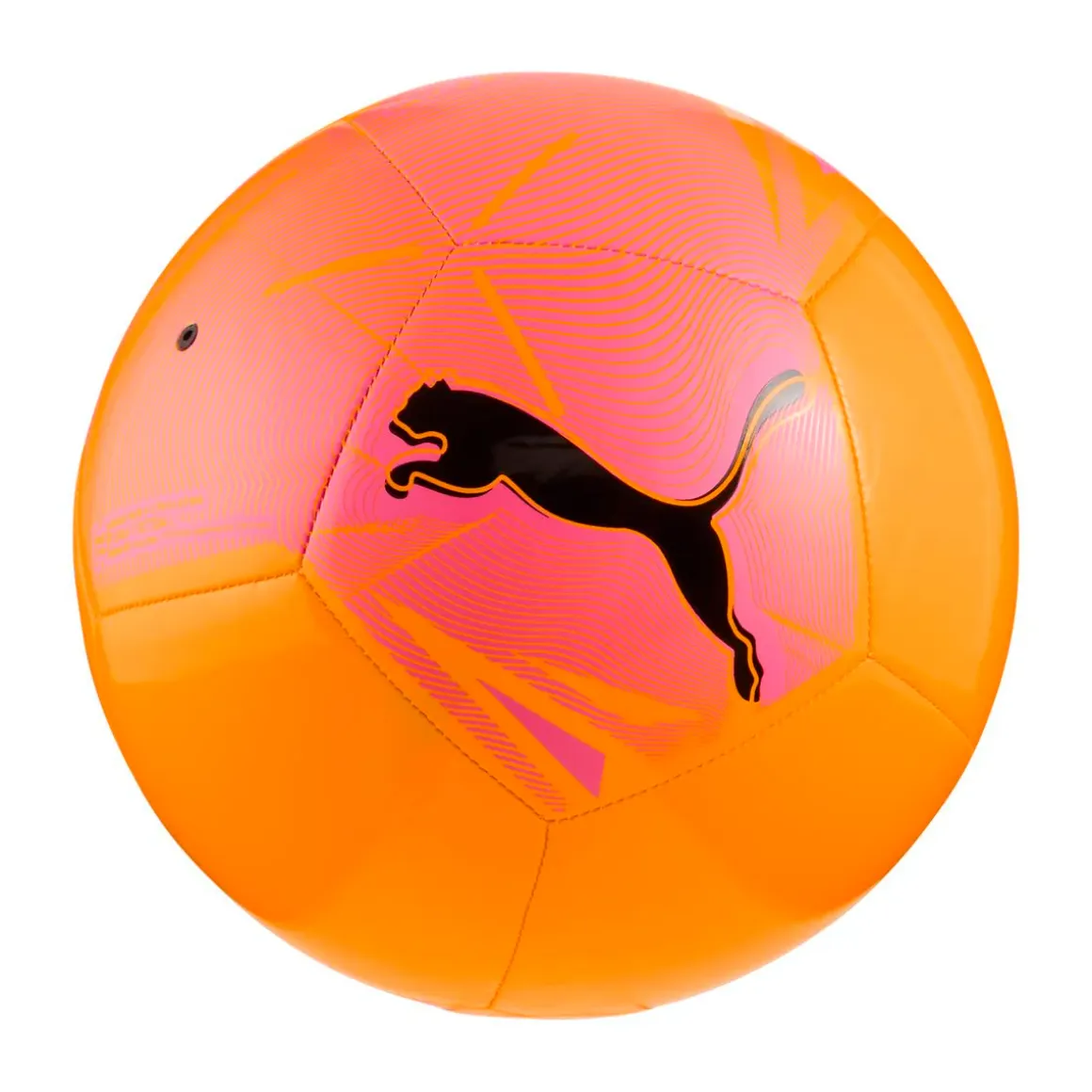 Pallone da calcio arancione con dettagli rosa Puma Big Cat ball