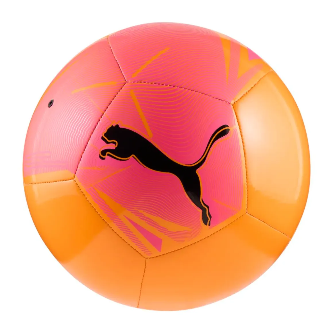 Pallone da calcio arancione con dettagli rosa Puma Big Cat ball