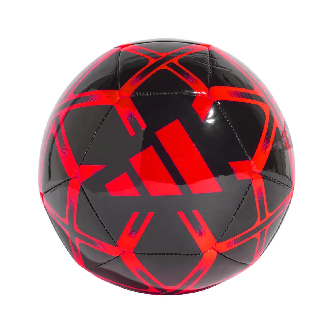 Pallone da calcio nero e arancione adidas Starlancer Club