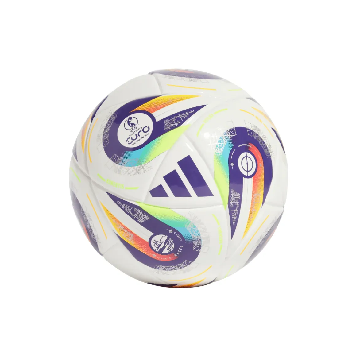 Pallone MINI da calcio UEFA Women's EURO 2025 bianco adidas