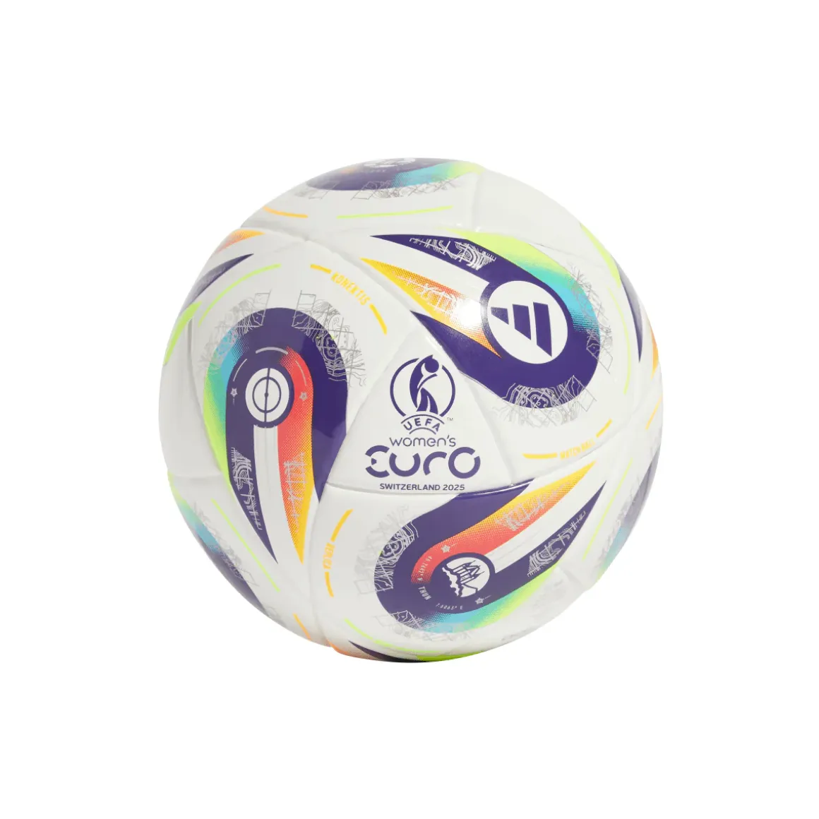Pallone MINI da calcio UEFA Women's EURO 2025 bianco adidas