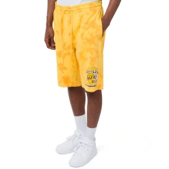 Pantaloncini corti sportivi da Uomo Gialli con stampa LA Lakers e Lebron James NBA