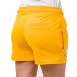 Pantaloncini corti sportivi da Donna giallo ocra con stampa LA Lakers NBA