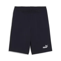 Pantaloncini da bambino e ragazzo neri con vita elasticizzata Puma