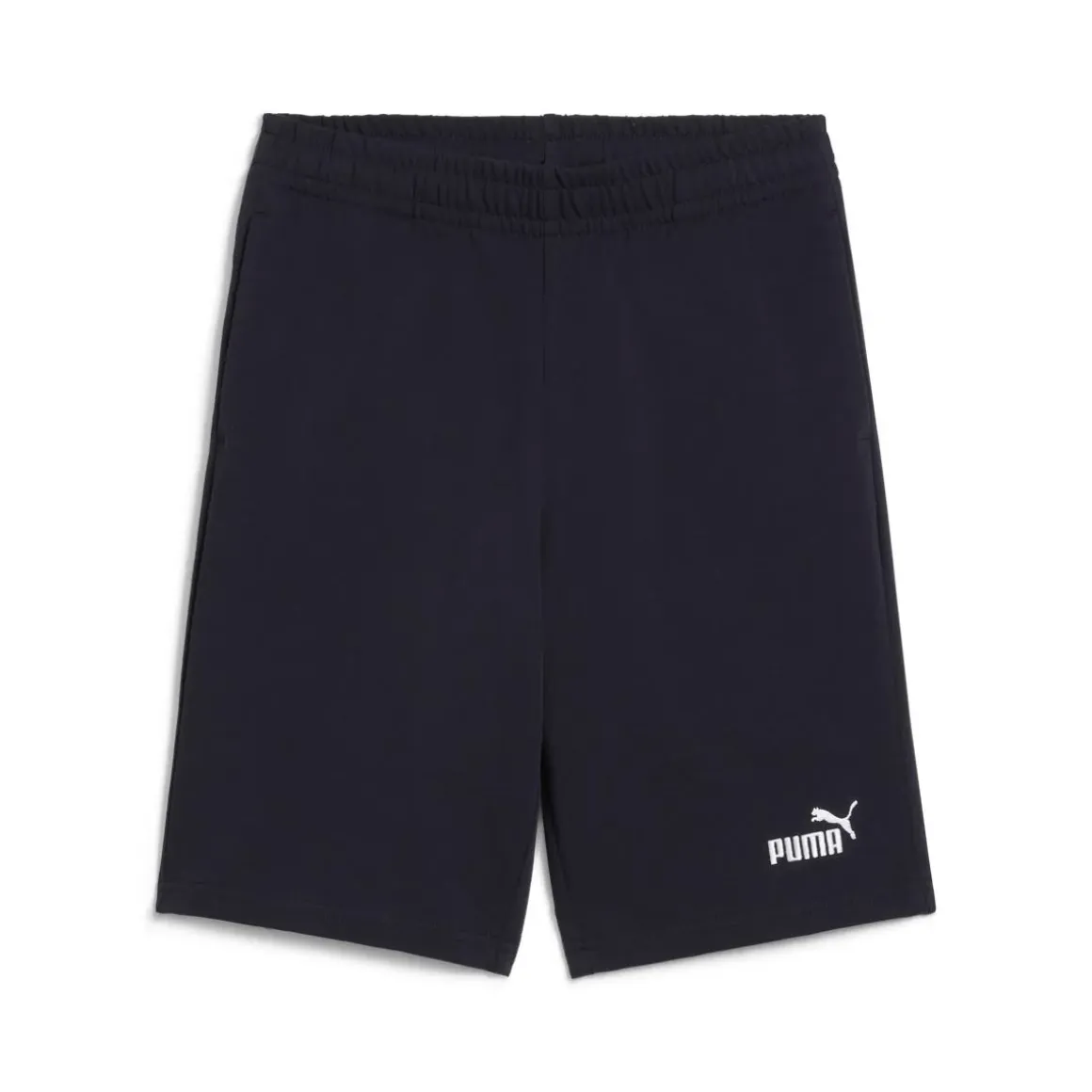 Pantaloncini da bambino e ragazzo neri con vita elasticizzata Puma