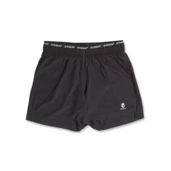 Pantaloncini da running donna neri con fascia elastica logata GymRun
