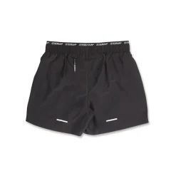 Pantaloncini da running donna neri con fascia elastica logata GymRun