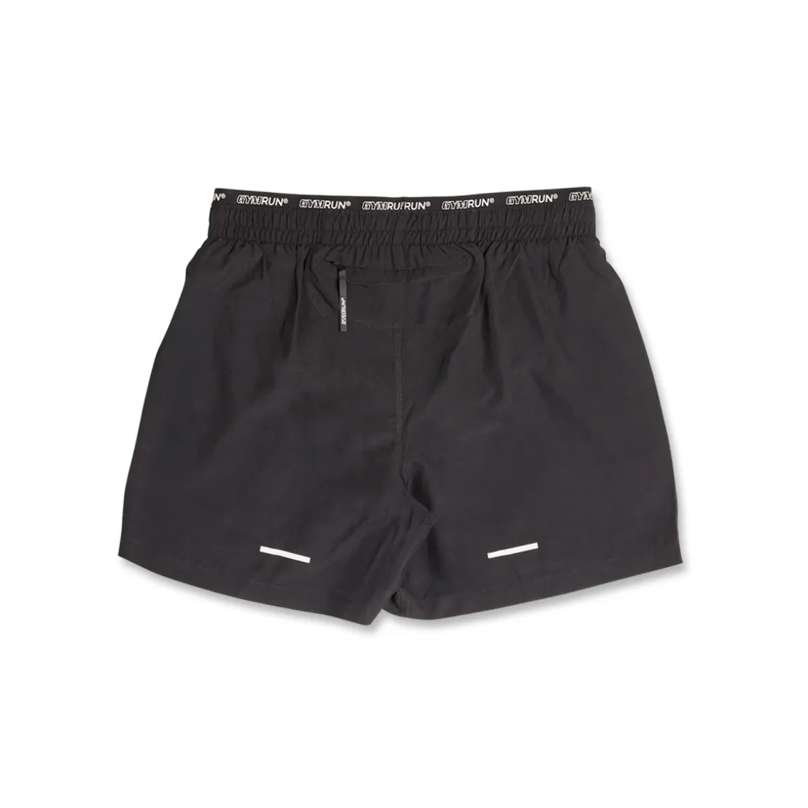 Pantaloncini da running donna neri con fascia elastica logata GymRun