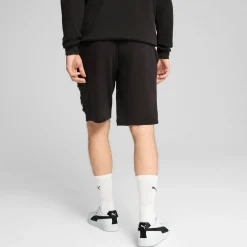 Pantaloncini Shorts Cargo neri da Uomo con logo e tasche Puma ESS 1