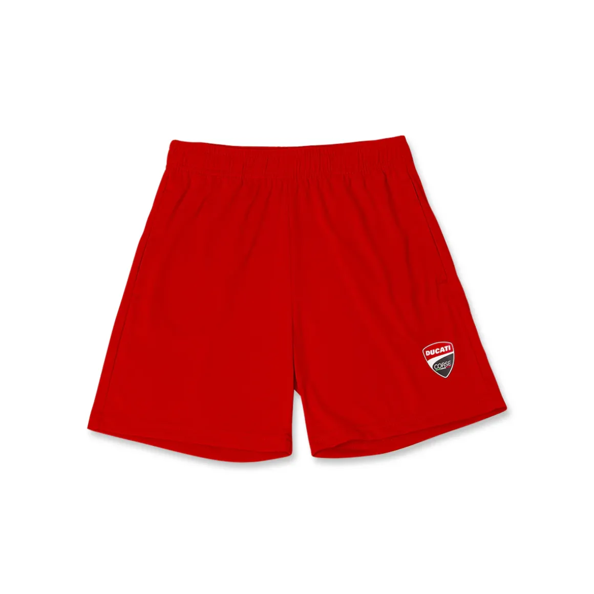 Pantaloncini Shorts Rossi da Bambino con logo Ducati Corse
