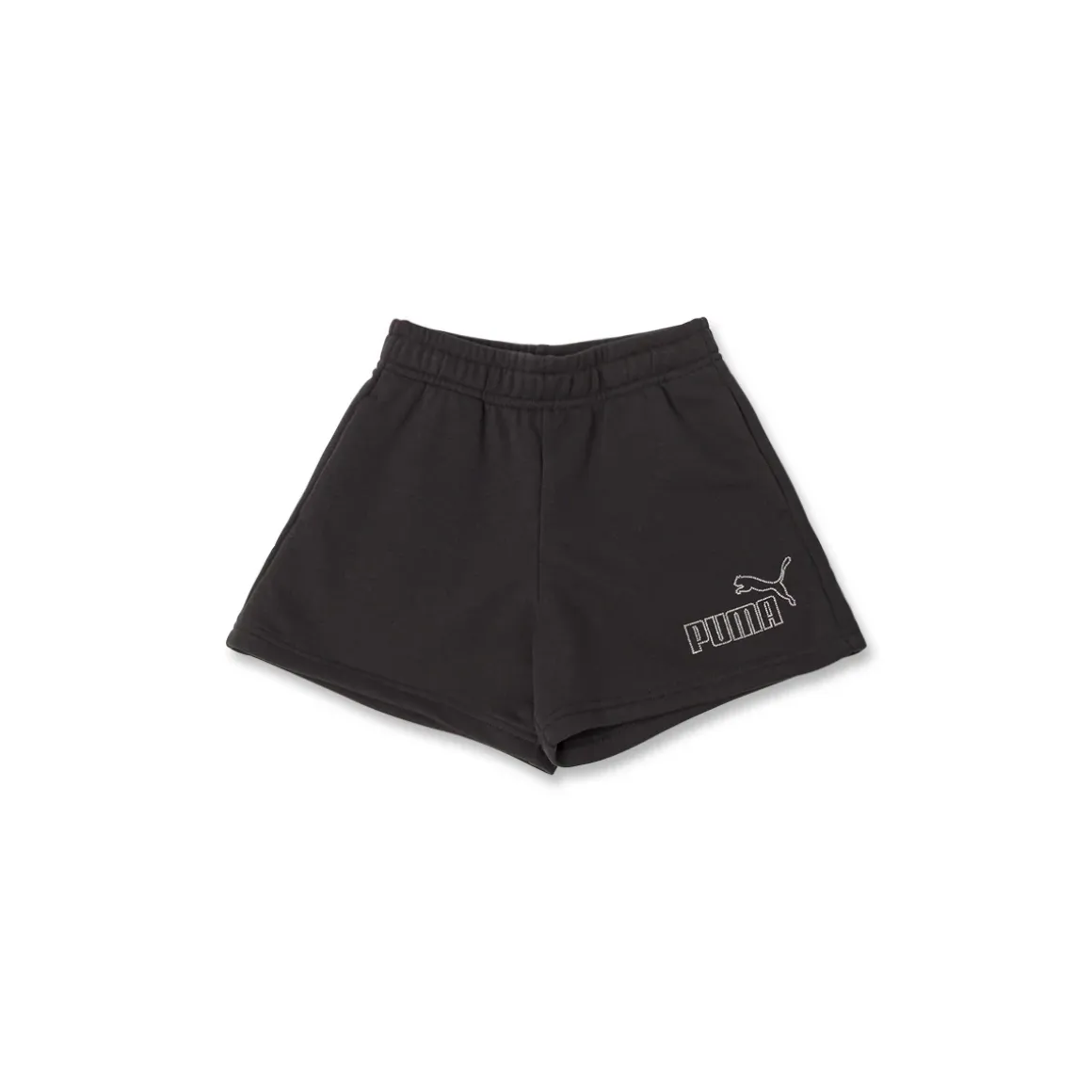 Pantaloncini sportivi Neri da Bambina con logo strass brillanti Puma