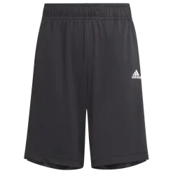 Pantaloncini sportivi neri da bambino con logo adidas Sereno Junior