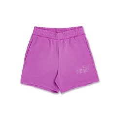 Pantaloncini sportivi viola da Donna con logo strass Puma ESS