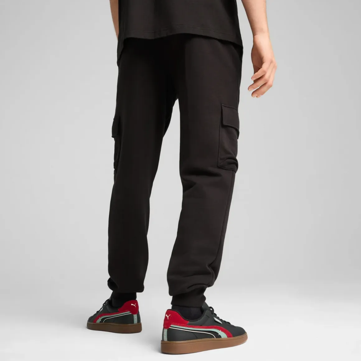 Pantaloni cargo Essentials con logo N. 1 Neri da Uomo Puma