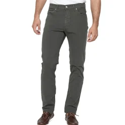 Pantaloni casual chino da Uomo in cotone verde militare Carrera Jeans