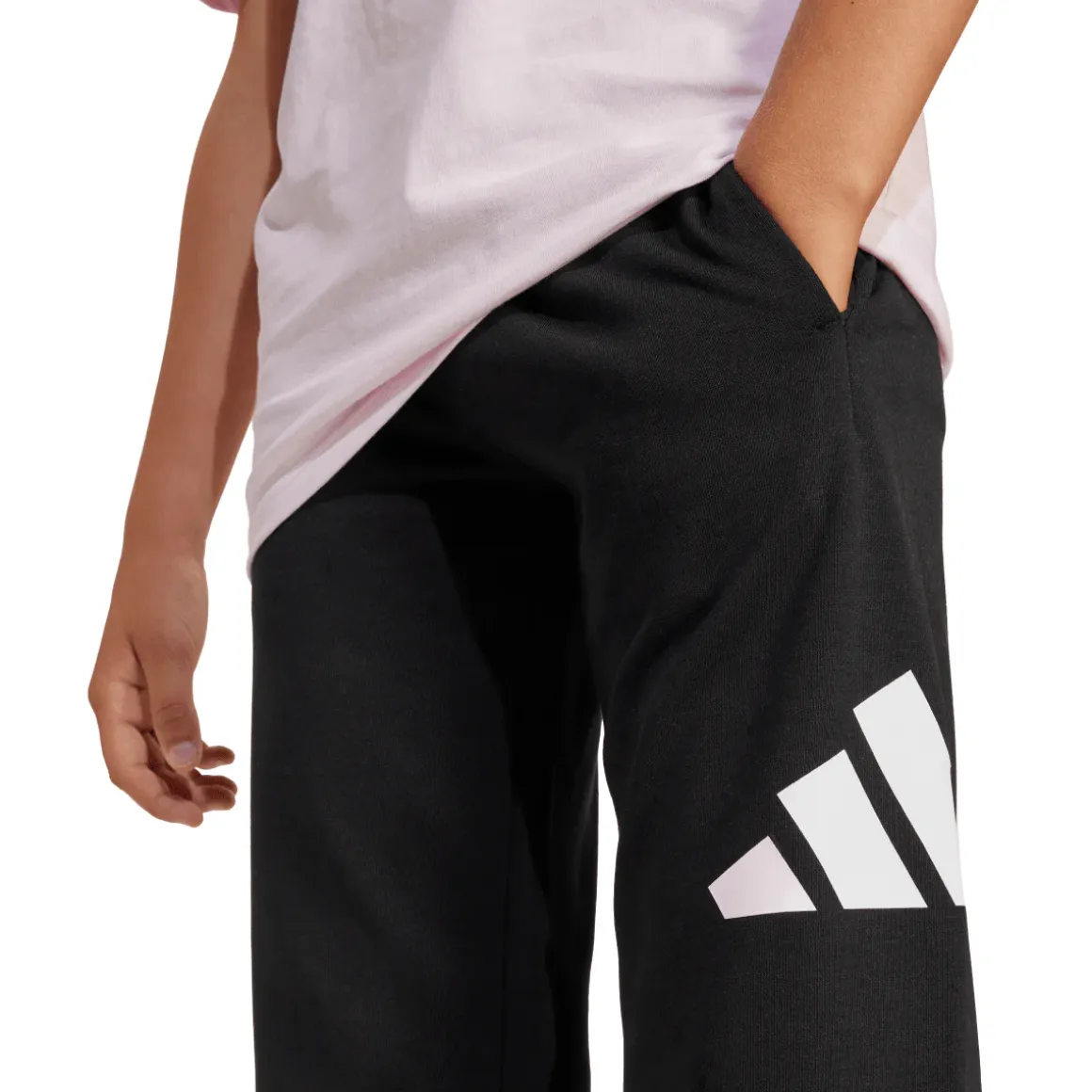 Pantaloni casula neri da Bambino con logo laterale adidas