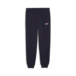 Pantaloni da bambino e ragazzo blu Puma con logo