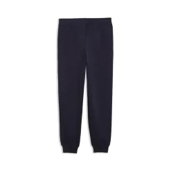 Pantaloni da bambino e ragazzo blu Puma con logo