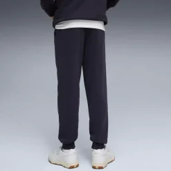 Pantaloni da bambino e ragazzo blu Puma con logo