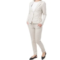 Pantaloni elasticizzati beige da Donna con tasche Swish Jeans