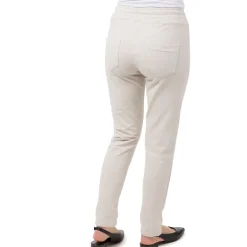 Pantaloni elasticizzati beige da Donna con tasche Swish Jeans