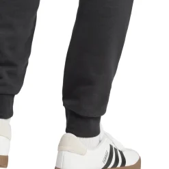 Pantaloni in Jersey neri da Uomo con vita elasticizzata e logo adidas