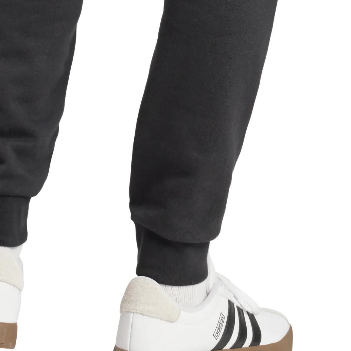 Pantaloni in Jersey neri da Uomo con vita elasticizzata e logo adidas
