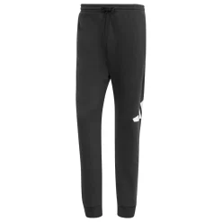 Pantaloni in Jersey neri da Uomo con vita elasticizzata e logo adidas