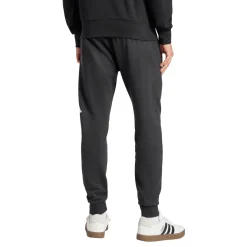 Pantaloni in Jersey neri da Uomo con vita elasticizzata e logo adidas