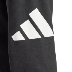 Pantaloni in Jersey neri da Uomo con vita elasticizzata e logo adidas