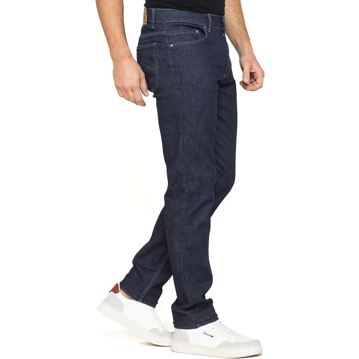 Pantaloni Jeans blu scuro da Uomo in cotone con passanti Carrera Jeans